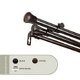 thumbnail image 1 of 13/16 inch Basic Triple Curtain Rod 48-84" - Cocoa, 1 of 1