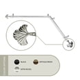 thumbnail image 1 of 13/16 inch Maidenhair Corner Window Curtain Rod 66-120" - Satin Nickel, 1 of 1