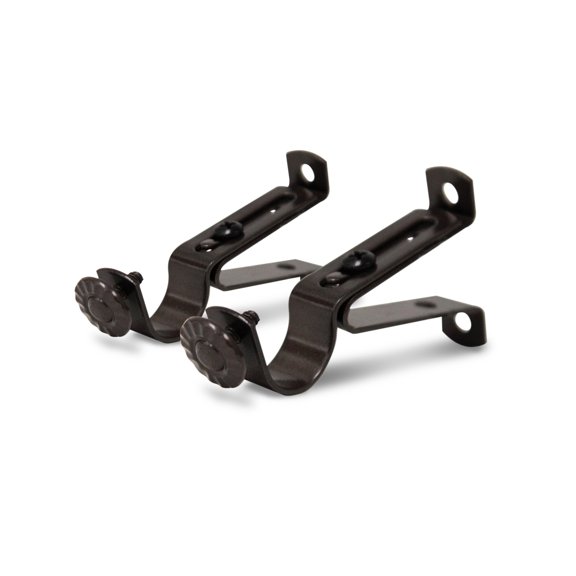 13/16 inch Single Brackets Pair - Cocoa