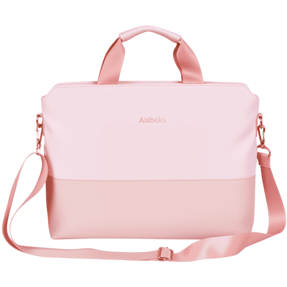 13-17 Inch Laptop Bag for Women,Laptop Tote Bag,Wear and Water Resistance Laptop Shoudler Bag,16'' Lightweight Laptop Sleeve, Laptop Case Pink