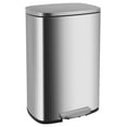 13.2 Gallon(50L) Trash Can, Fingerprint Proof Stainless Steel Kitchen