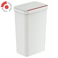 thumbnail image 1 of 13.2 Gallon White Plastic Sensor Trash Can Durable Dent-Proof 50 L Rectangular Slim Bin, 1 of 7