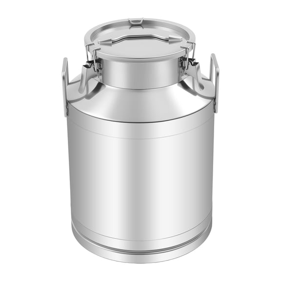 13.25Gal/50L Milk Can Stainless Steel Seamless Milk Jug Milk Pail, Anti-Leak Liquid Storage Container with Tight Lid and Handle