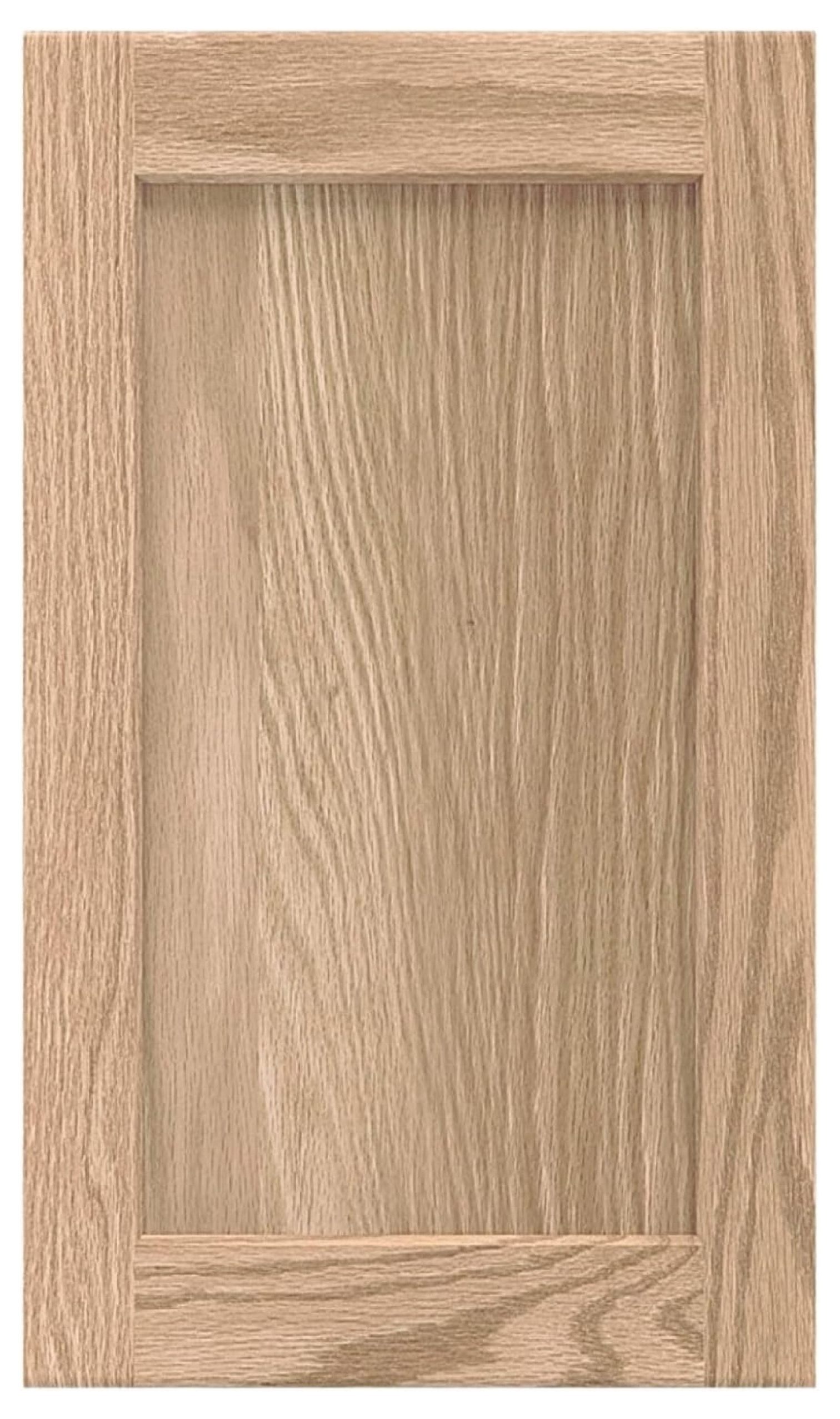 13.25W x 29H Unfinished Oak Kitchen Cabinet Door Replacement, Shaker