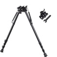 thumbnail image 1 of 13-27 inch Long Range Hinged Base Swivel Model Rifle Bipod High Shockproof Shooting Pivot Rotating Bi-pod with QD Adapter, 1 of 7