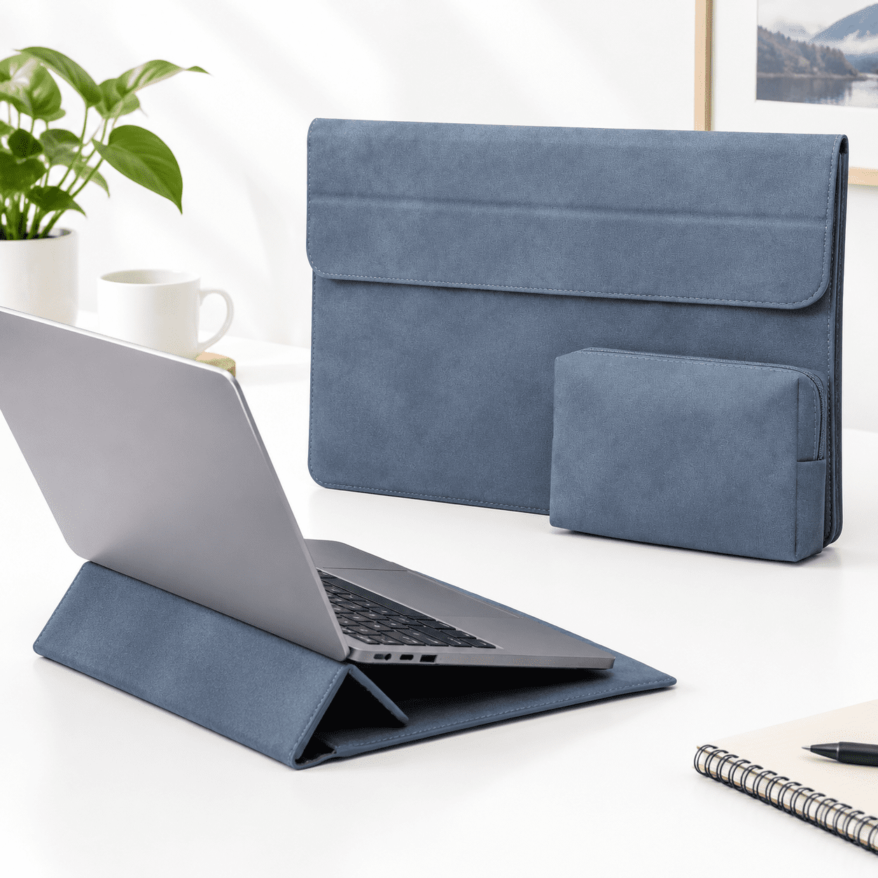 13.3-14 Inch Laptop Case Sleeve With Stand Feature Haze Blue - Walmart.com