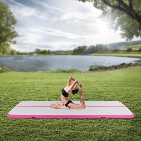 13*3.2ft Air Mat Track Inflatable Tumbling Mat+Pump Gymnastics Training Fitness