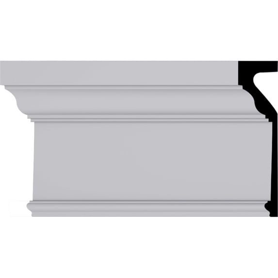 13 3/4"H x 3 1/2"P x 94 1/2"L Standard Moulding