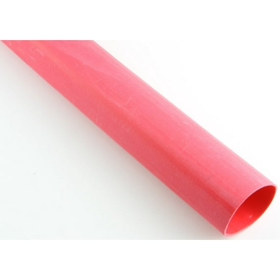 13/32" Dia. Red Heavy Duty Adhesive-Lined Shrink Tubing - (4 ft. piece)