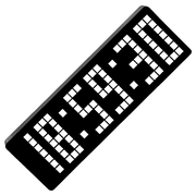 13 in / 32 cm LED Pixel Timer, Digital Retro Clock, Programmable Countdown Clock, Memory Function, Remote Control, 2 Brightness Levels, Tabletop for Gaming Room, Gym
