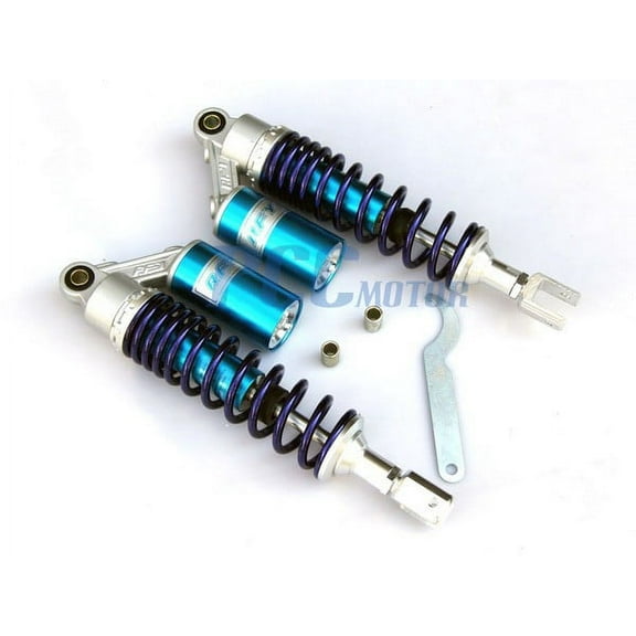 13" 330mm Clevis Eye to Eye Adjustable Pair Rear Air Shock Absorber Yamaha Zuma 125 BWS125 Scooter MOPED ATV QUAD Go Kart SK18
