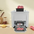 thumbnail image 1 of 13.39*13.39 Freestanding Silver Electric Meat Slicer Shredded Cutting Machine for Homes, Hotels, 1 of 20