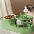 thumbnail image 1 of 13.39x7.09x4.72 Inch 2-in-1 Cat Food and Water Bowl with Neck Support Automatic Circulating Pet Feeder Dispenser, 1 of 1