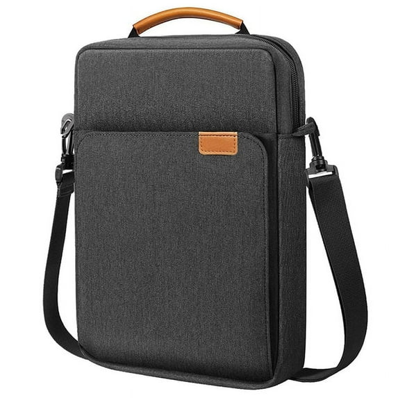 13.3inch Tablet Sleeve Bag, Shoulder Crossbody Handheld Storage Case Compatible with iPad Pro 13inch (2024), iPad Air 13inch, and Other Tablets (Black)