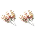 thumbnail image 1 of 13.4 Inch Artificial Berry Stem Spray with Green Leaf,Fake Berry Branch Pick,Floral Craft Vase Bouquet Filler,Wedding Home Table Centerpiece Accessory for Indoor Outdoor Holiday Mantle Wall Decor, 1 of 5