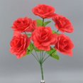 thumbnail image 1 of 13.4-Inch Realistic Artificial Flower Bouquet, Small Faux Floral Arrangement for Table Centerpiece, Desk Decor, Wedding Party, No Maintenance Fake Flowers, Ultra-Lightweight (42g), 1 of 7