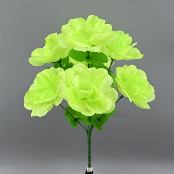 13.4-Inch Realistic Artificial Flower Bouquet, Small Faux Floral Arrangement for Table Centerpiece, Desk Decor, Wedding Party, No Maintenance Fake Flowers, Ultra-Lightweight (42g)
