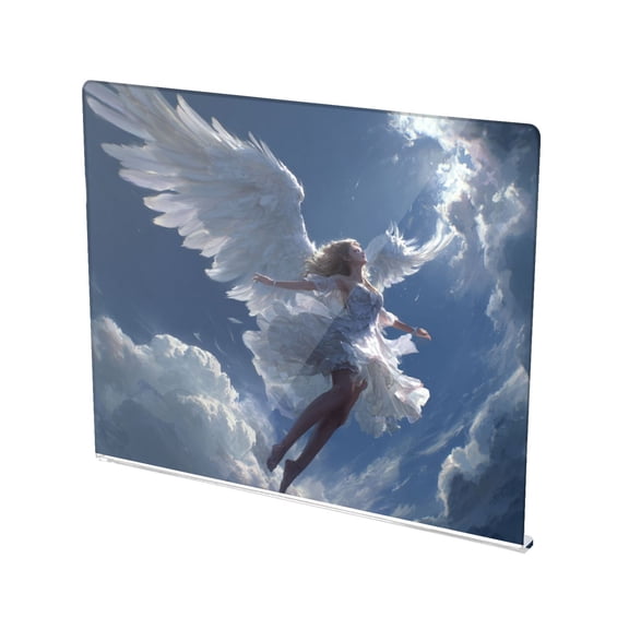 13.4" x 16.5" Food-Grade Acrylic Cutting Board Non-Slip Kitchen Chopping Board Beautiful Angel