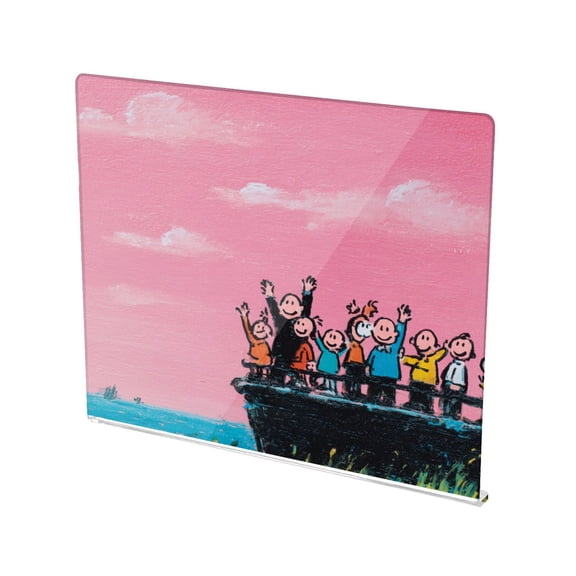 13.4" x 16.5" Food-Grade Acrylic Cutting Board Non-Slip Kitchen Chopping Board Cartoon Characters