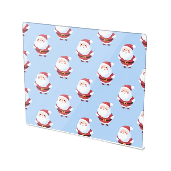 13.4" x 16.5" Food-Grade Acrylic Cutting Board Non-Slip Kitchen Chopping Board Cartoon Santa Claus Tile Pattern