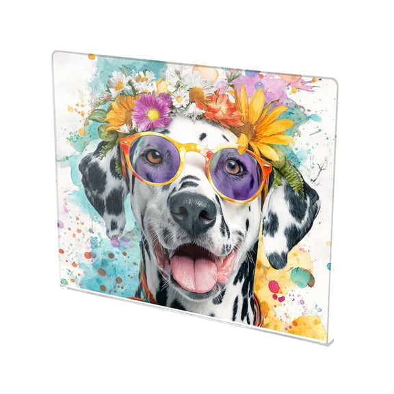 13.4" x 16.5" Food-Grade Acrylic Cutting Board Non-Slip Kitchen Chopping Board Groovy Dalmatian Pattern