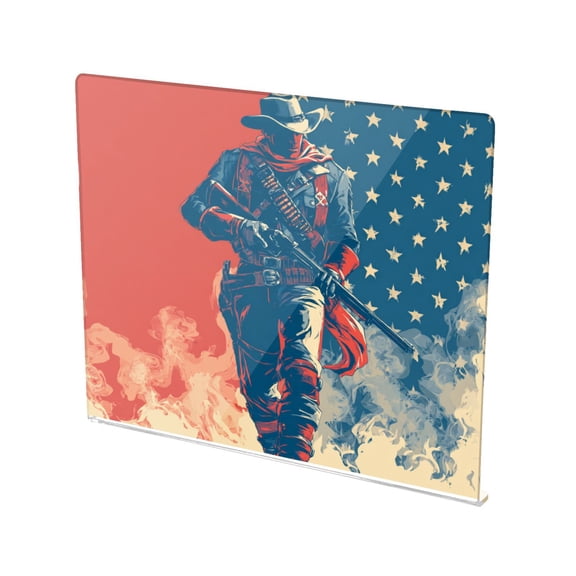 13.4" x 16.5" Food-Grade Acrylic Cutting Board Non-Slip Kitchen Chopping Board Independent Western Cowboy