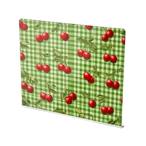 13.4" x 16.5" Food-Grade Acrylic Cutting Board Non-Slip Kitchen Chopping Board Inspiration Cherry Painting