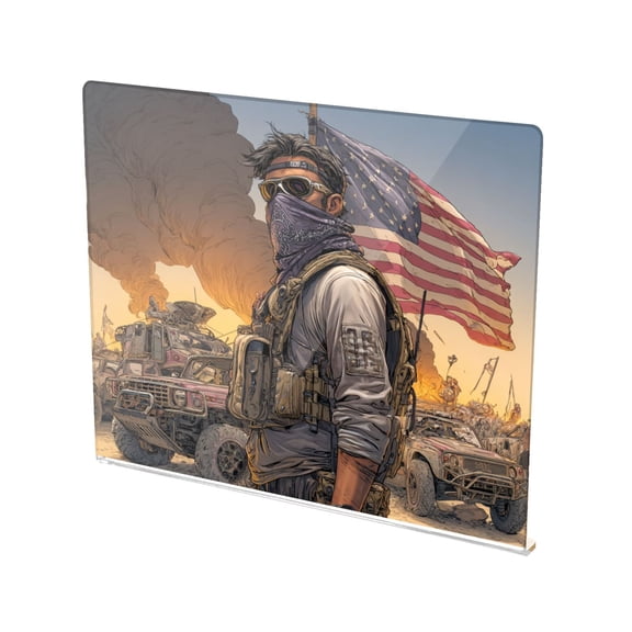 13.4" x 16.5" Food-Grade Acrylic Cutting Board Non-Slip Kitchen Chopping Board Mask Guy