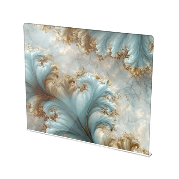 13.4" x 16.5" Food-Grade Acrylic Cutting Board Non-Slip Kitchen Chopping Board Swirling Sea Spirals