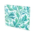 thumbnail image 1 of 13.4" x 16.5" Food-Grade Acrylic Cutting Board Non-Slip Kitchen Chopping Board Teal Swirl Damask Pattern, 1 of 7