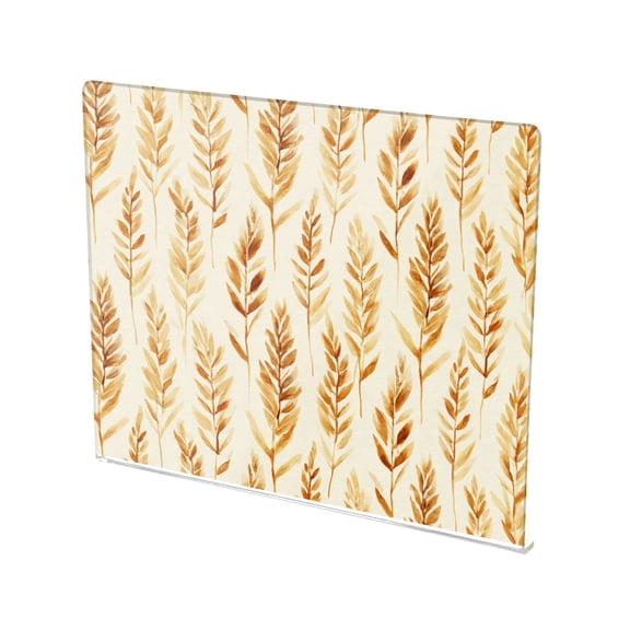 13.4" x 16.5" Food-Grade Acrylic Cutting Board Non-Slip Kitchen Chopping Board Watercolor Wheat