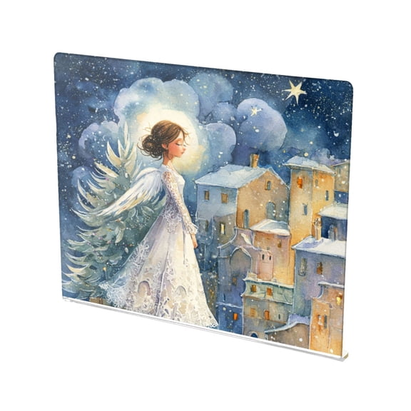 13.4" x 16.5" Food-Grade Acrylic Cutting Board Non-Slip Kitchen Chopping Board Wedding Angel
