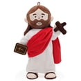 thumbnail image 1 of 13.4in Jesus Doll Movable Frame Bible Book Various Shapes High Playability For Hanging Easter Gifts Christmas Gifts For Boys And Girls-Red, 1 of 9