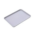 thumbnail image 1 of 13.4x9.5 Fast Food Tray, 1 Pack PP Plastic Reusable Multi-Purpose Non-Slip Rectangle Serving Tray for Cafeteria Restaurant Home Kitchen, F, 1 of 9