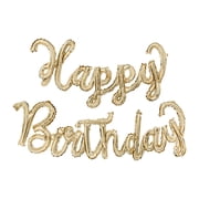 Gold Foil Happy Birthday Balloon Banner, 5 Pieces, by Way To Celebrate
