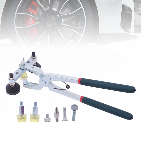 13*5.3*3.5 Modern Paintless Dent Repair Pliers Auto Body Repair Kit Car Fender Edge Repair Tool Silver Black