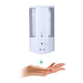 thumbnail image 1 of 13.5 Fl.Oz Automatic Soap Dispenser, Wall Mount Touchless Sensor for Liquid & Gel, Battery Powered (4 AA, Not Included), for Home Kitchen Bathroom Sink, 3.7"X7.1"X3.3",White, By Preplabs, 1 of 8
