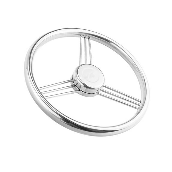 13.5 Inch 9 Spoke Stainless Boat Steering Wheel - 15 Degree ,High Quality