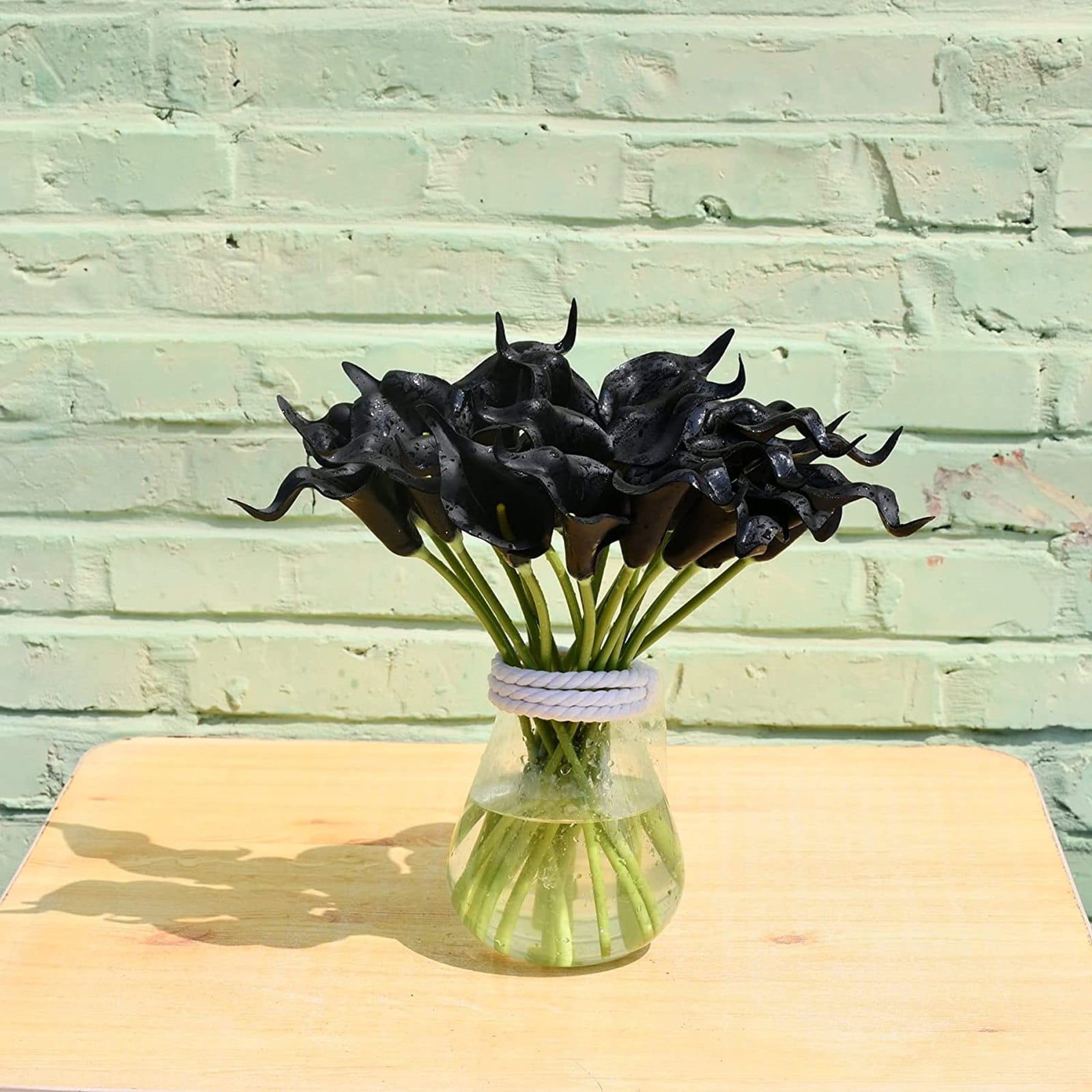 13.5 Inch Artificial PU Calla Lily Stem, Single Fake Flower for Home ...