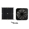 13.5 Inch Solar Powered Fan 100W Round Effective Cooling Solar Panel Fan Kit For Greenhouse