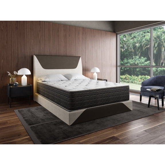 13.5" King Size Mattress With Quad Coil Spring System And Dream Flex For Superior Rest Thick High Density Foam A Restful Night,