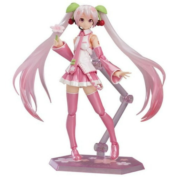 13.5" Pink and White Character Vocal Series 01 Sakura Miku Figma Action Figure