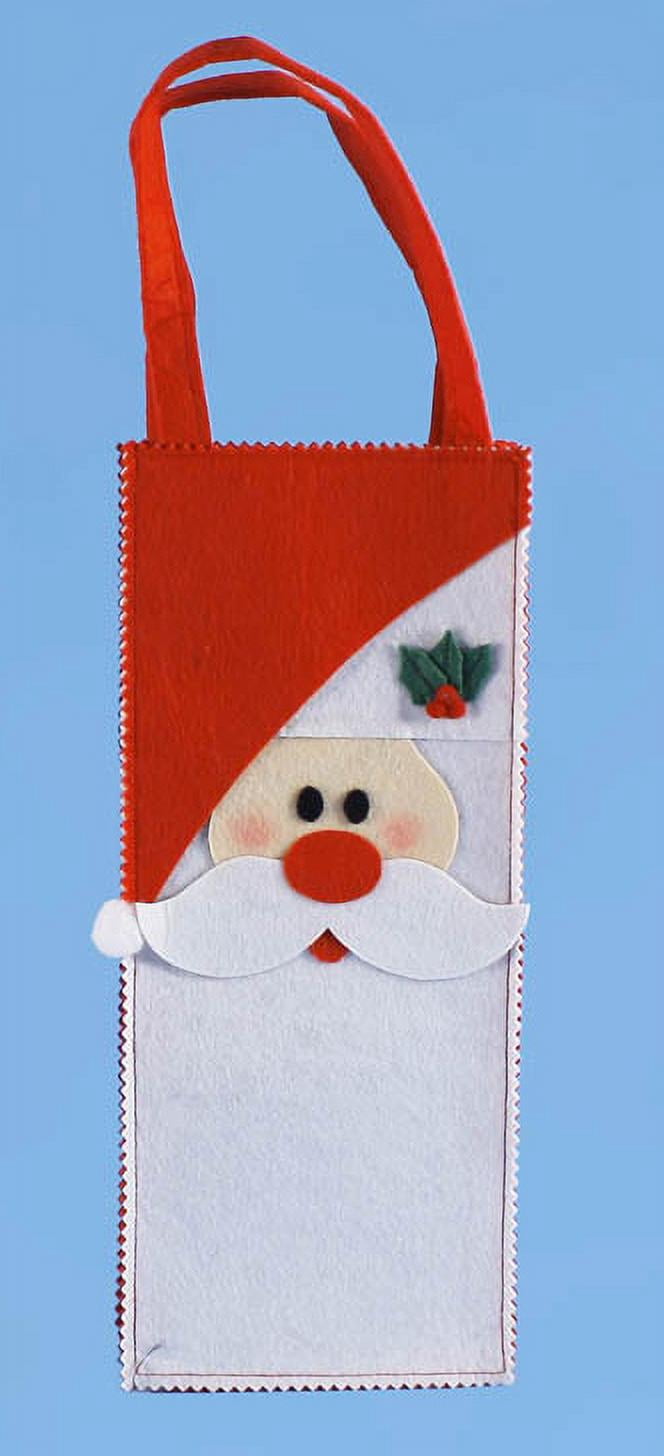 13.5 Red Santa Claus Pouch with Christmas Place Mats Set