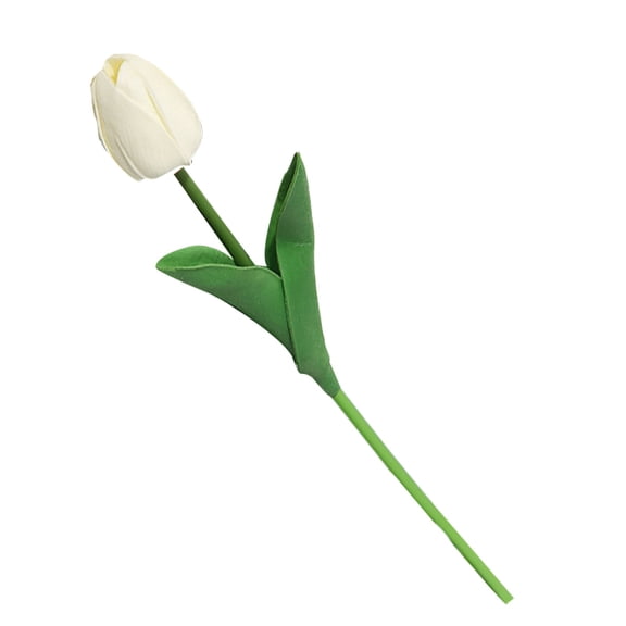 13.5'' Valentine'S Day Fake Flower,1Pcs Tulips Artificial Flowers,Real Touch Fake Tulips Flowers for Mother's Day ,Faux Flowers for Vase Centerpieces Home Wedding Bouquet Decor(Pink)