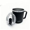 thumbnail image 1 of 13.5 oz Ceramic Lined Stackable Mug, Vacuum Insulated, Stainless Steel with MagSlider Lid, White, 1 of 9