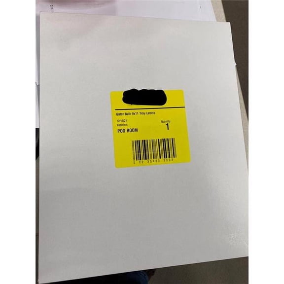 13.5 x 10.75 x 0.2 in. White Stick on Labels Display Sign Paper