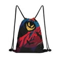 thumbnail image 1 of 13.5 x 16.5 Inch Halloween Pattern of Waterproof Drawstring Backpack with Shoe Compartment – Lightweight Dry Wet Separation Gym Bag for Men Women & Teens, 1 of 5