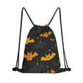 thumbnail image 1 of 13.5 x 16.5 Inch Halloween Pattern of Waterproof Drawstring Backpack with Shoe Compartment – Lightweight Dry Wet Separation Gym Bag for Men Women & Teens, 1 of 5