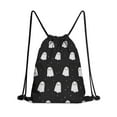 thumbnail image 1 of 13.5 x 16.5 Inch Halloween Pattern of Waterproof Drawstring Backpack with Shoe Compartment – Lightweight Dry Wet Separation Gym Bag for Men Women & Teens, 1 of 5