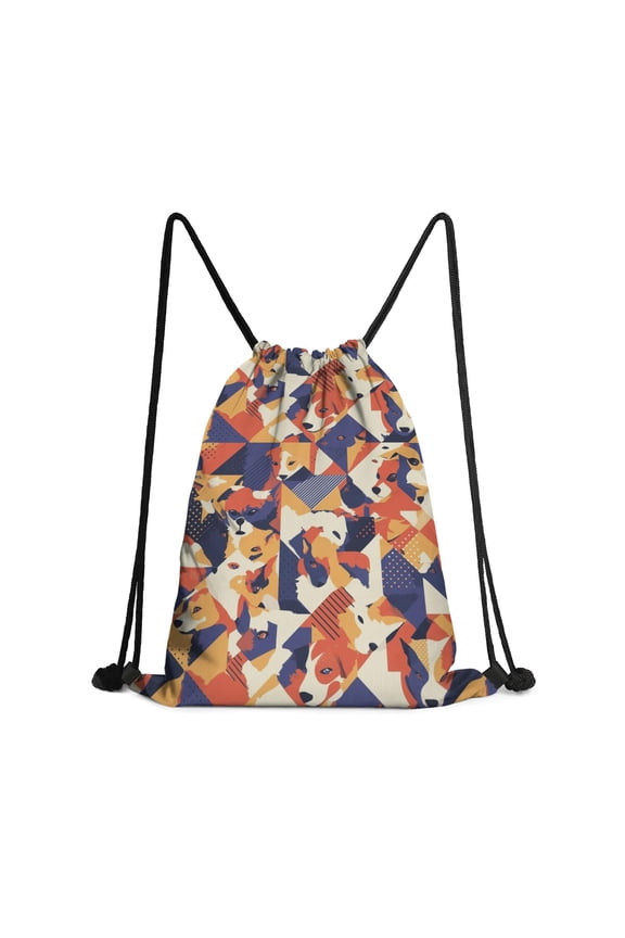 13.5 x 16.5 Inch Waterproof Drawstring Backpack with Shoe Compartment – Lightweight Dry Wet Separation Gym Bag for Men Women & Teens